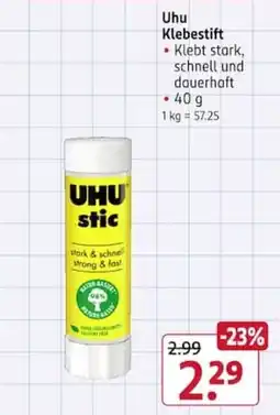 Rossmann UHU stic Angebot