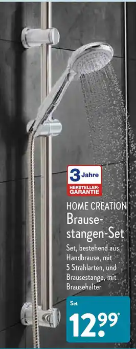 Aldi Nord Home Creation Brausestangen Set Angebot