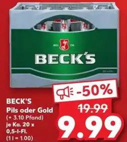 Kaufland BECK'S Pils oder Gold Angebot