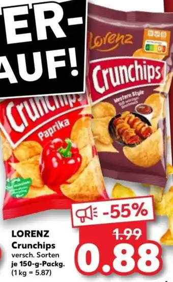 Kaufland LORENZ Crunchips Angebot