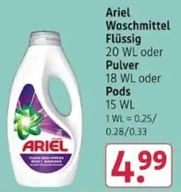Rossmann Ariel Waschmittel Angebot