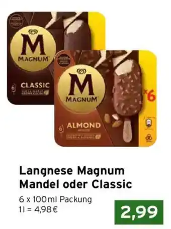CAP Markt Langnese Magnum Mandel oder Classic Angebot