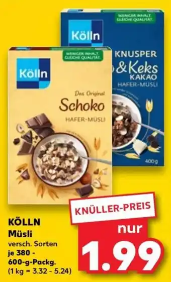 Kaufland KÖLLN Müsli Angebot