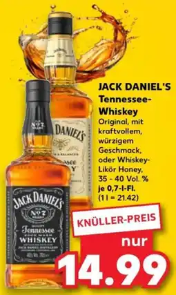 Kaufland JACK DANIEL'S Tennessee Whiskey Angebot