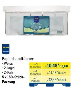 METRO METRO PROFESSIONAL Papierhandtücher Angebot