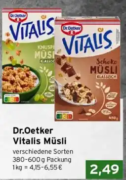 CAP Markt Dr.Oetker Vitalis Müslis Angebot