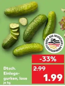 Kaufland Dtsch. Einlegegurken Angebot