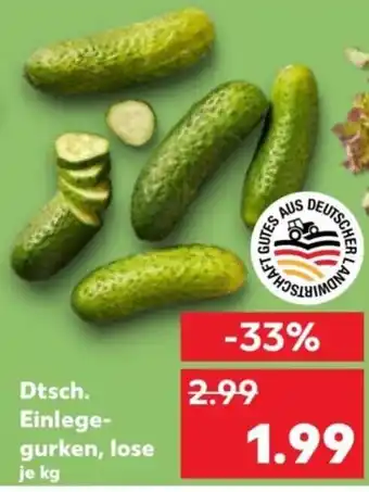 Kaufland Dtsch. Einlegegurken Angebot