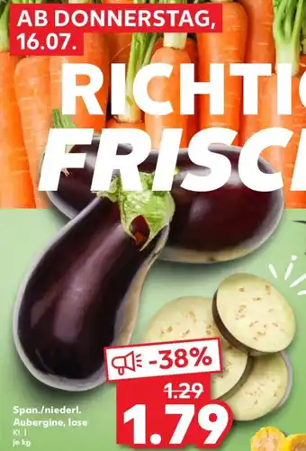 Kaufland Span./niederl. Aubergine, lose Angebot