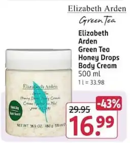 Rossmann Elizabeth Arden Green Tea Honey Drops Body Cream Angebot
