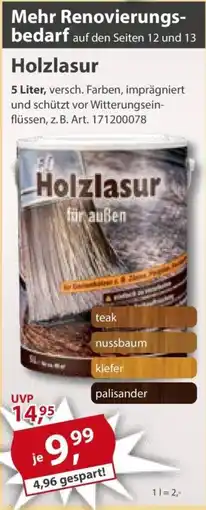 Sonderpreis Baumarkt Holzlasur Angebot