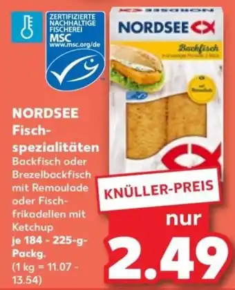 Kaufland NORDSEE Fisch-spezialitäten Angebot
