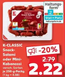 Kaufland K-CLASSIC Snack-Salami Angebot