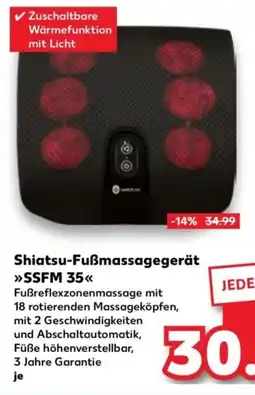 Kaufland switch on Shiatsu-Fußmassagegerät »SSFM 35« Angebot