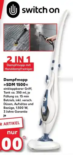 Kaufland switch on Dampfmopp >>>SDM 1500<< Angebot