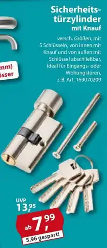 Sonderpreis Baumarkt Sicherheitstürzylinder mit Knauf Angebot