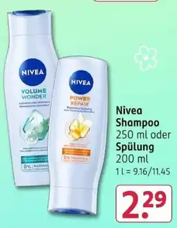 Rossmann Nivea Shampoo Angebot