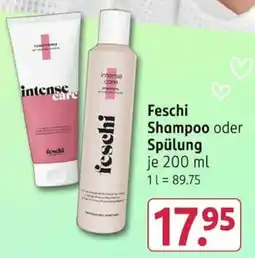 Rossmann Feschi Shampoo oder Spülung Angebot