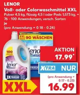 Kaufland LENOR Voll- oder Colorwaschmittel XXL Angebot