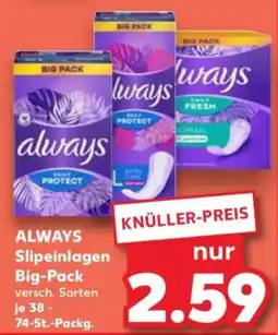 Kaufland ALWAYS Slipeinlagen Angebot