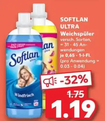 Kaufland SOFTLAN ULTRA Weichspüler Angebot