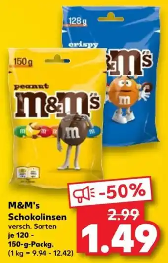 Kaufland M&M's Schokolinsen Angebot