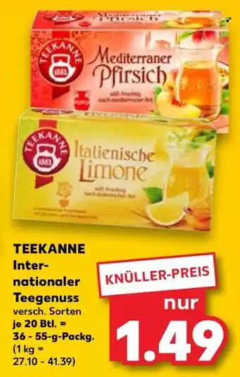 Kaufland TEEKANNE Internationaler Teegenuss Angebot