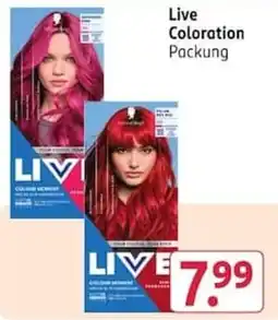 Rossmann Live Coloration Packung Angebot