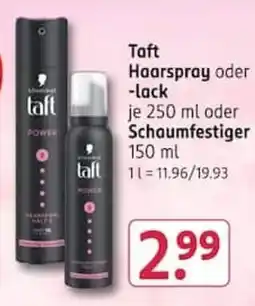 Rossmann Taft Haarspray oder -lack Angebot
