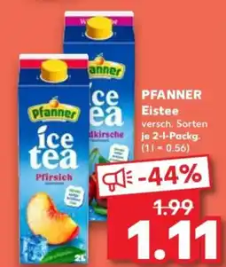 Kaufland Pfanner ice tea Angebot