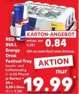 Kaufland RED BULL Energy Drink Festival-Tray Angebot