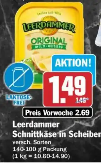 HIT Leerdammer Schnittkäse in Scheiben Angebot