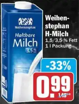 HIT Weihenstephan Haltbare Milch Angebot