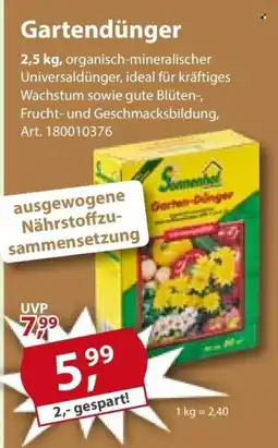 Sonderpreis Baumarkt Sonnenhof Garten-Dünger Angebot