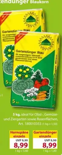 Sonderpreis Baumarkt Gartendünger Blau Angebot