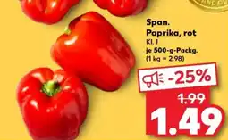Kaufland Span. Paprika, rot Angebot