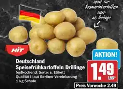 HIT HIT Speisefrühkartoffeln Drillinge Angebot