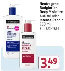 Rossmann Neutrogena Bodylotion Angebot