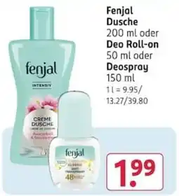 Rossmann Fenjal Dusche Angebot
