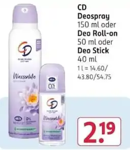 Rossmann CD Deospray Angebot