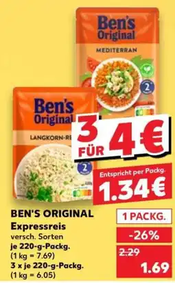 Kaufland Ben's Original Expressreis Angebot