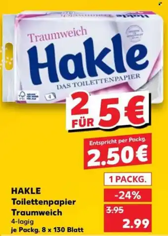 Kaufland Hakle Toilettenpapier Traumweich Angebot