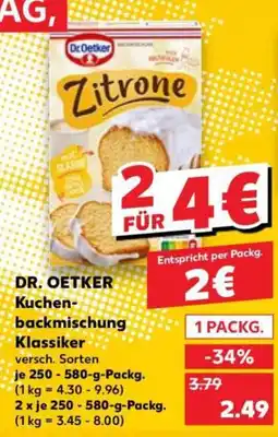Kaufland Dr. Oetker Kuchenbackmischung Klassiker Zitrone Angebot