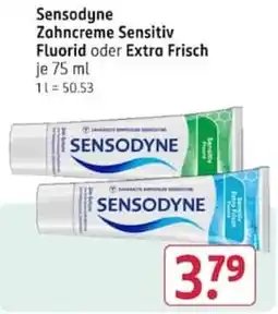Rossmann Sensodyne Zahncreme Sensitiv Angebot