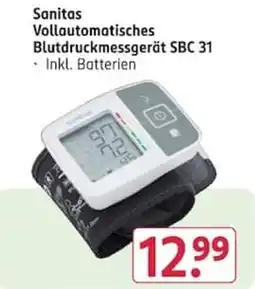 Rossmann Sanitas Vollautomatisches Blutdruckmessgerät SBC 31 Angebot