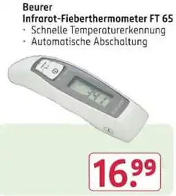 Rossmann Beurer Infrarot-Fieberthermometer FT 65 Angebot