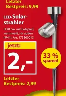 Sonderpreis Baumarkt LED-Solar-strahler Angebot