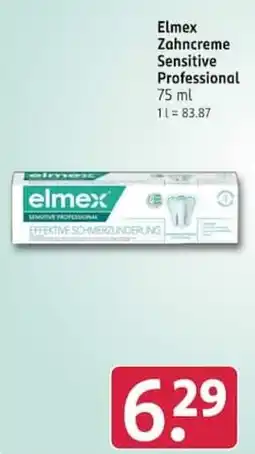 Rossmann Elmex Zahncreme Sensitive Professional Angebot