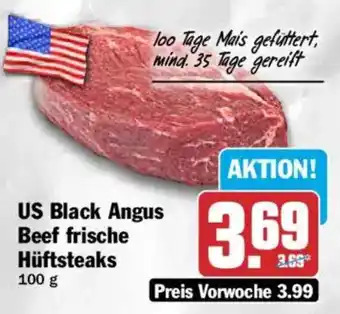 HIT US Black Angus Beef frische Hüftsteaks Angebot