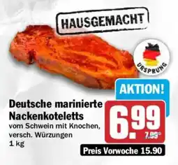 HIT Deutsche marinierte Nackenkoteletts Angebot
